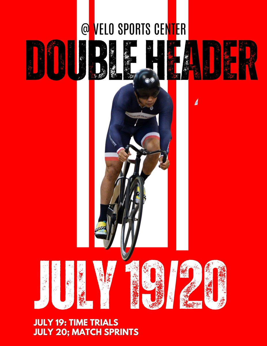 MiguelMerr7o's tweet photo. Skunkworks Double Header is back. Sharpen your form before Nationals with Sunday Time Trials on July 19 and Monday Night SPRINTS on July 20. Sprint, endurance, and high-quality track racing all weekend. https://t.co/Y8fKL4uCI3