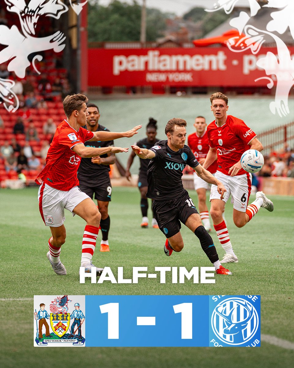 StevenageFC's tweet photo. Olly Sanderson's header means it's all square at the break. https://t.co/sl7rUFafhP
