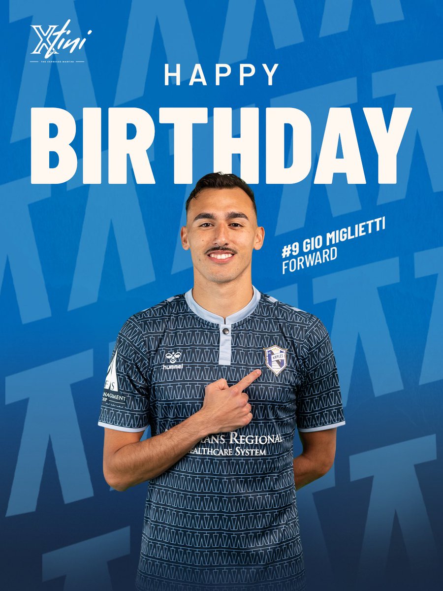fcnaples_'s tweet photo. Itโs Gio Migliettiโs birthday ๐ Make sure to wish Gio a Happy Birthday at the match tonight and drop some bday love in the comments! โฌ๏ธ
Presented by XTini ๐ธ
#FCNaples #DrinkXtini #ParadiseCoast https://t.co/PRLTC38Reg