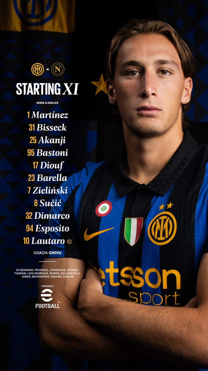 Inter's tweet photo. Pronti? Ecco i nostri 1️⃣1️⃣🖤💙

@play_eFootball https://t.co/kqLTk0N8oK