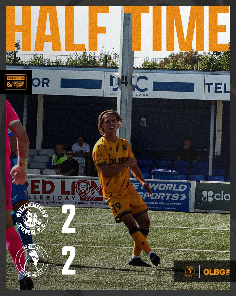 DorkingWDRS's tweet photo. HALF TIME ⏸️ 

A spirited turnaround, sees us all square at the break in Essex 🤝 

#DWFC | @olbg | 🔴⚪ https://t.co/WsDrvH3Eqd