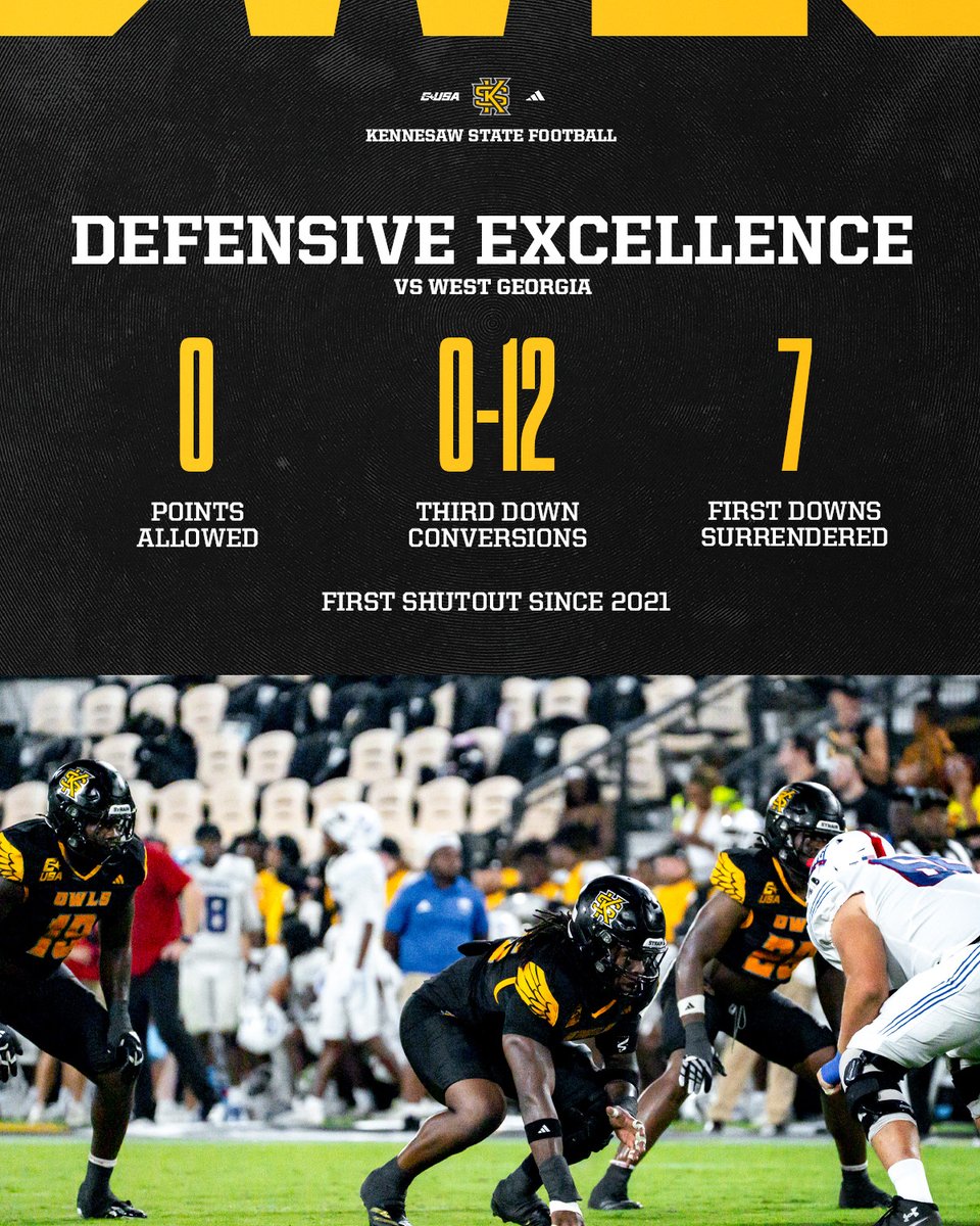 kennesawstfb's tweet photo. Defense came to play 😳

#HootyHoo https://t.co/genw8PLEUK