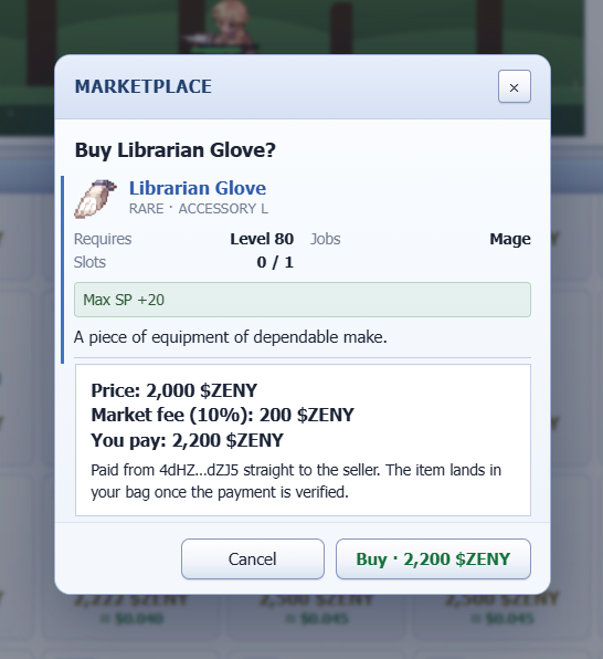 JacSappx's tweet photo. Just reached Level 80, so I finally grabbed this Librarian Glove from the marketplace. The extra SP should come in handy for my Mage. Slowly building up my character in @IdleROGame https://t.co/bq99FkJeXn