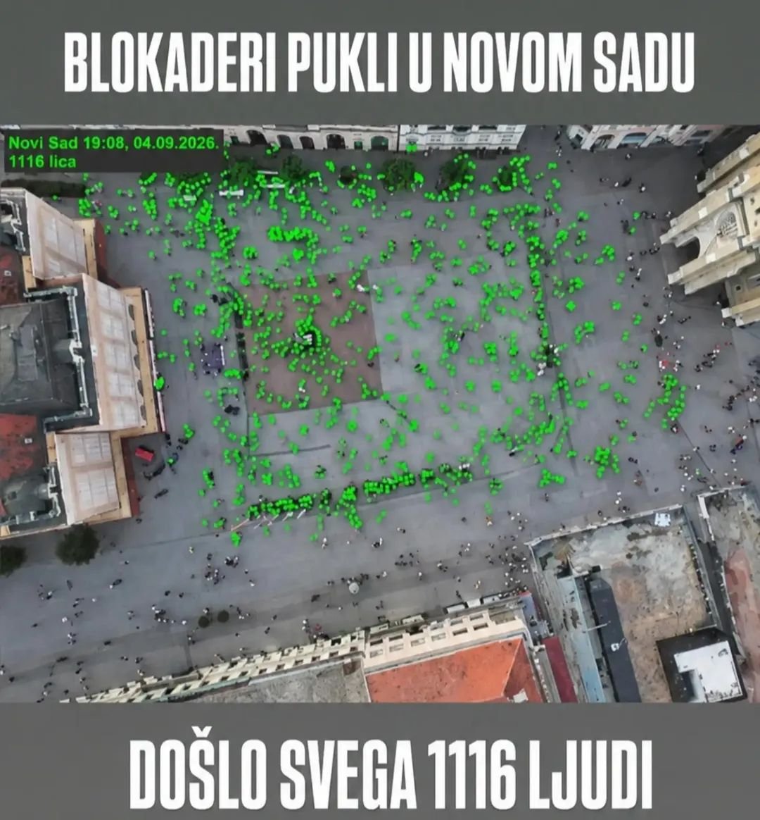 miloseveic's tweet photo. Ovo je smešno! Gde su nestali svi oni koji su se hvalili da se cela Srbija digla na noge? 😂 #NoviSad #Blokada https://t.co/cVndKHhNOJ