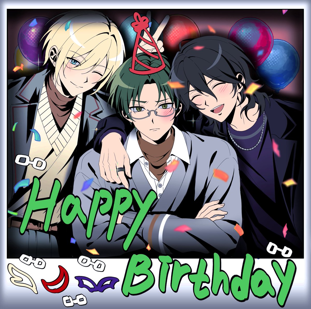 Kong_Bu_S2's tweet photo. 케이토 생일 축하해!!!👓💚💚💚🎂🎉🎊
#蓮巳敬人誕生祭2026
 #蓮巳敬人生誕祭2026 https://t.co/kEmSqaAzzw