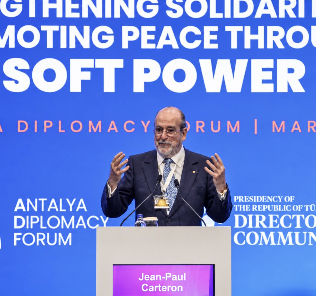 Image for the Tweet beginning: Antalya Diplomacy Forum
Le PrΓ©sident