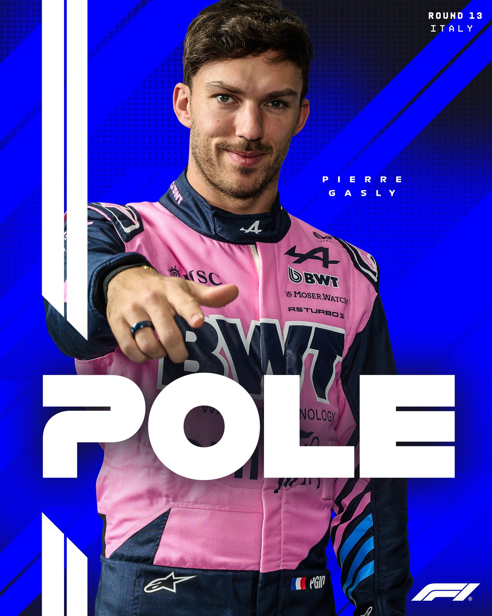 Pierre Gasly Takes Pole at Monza