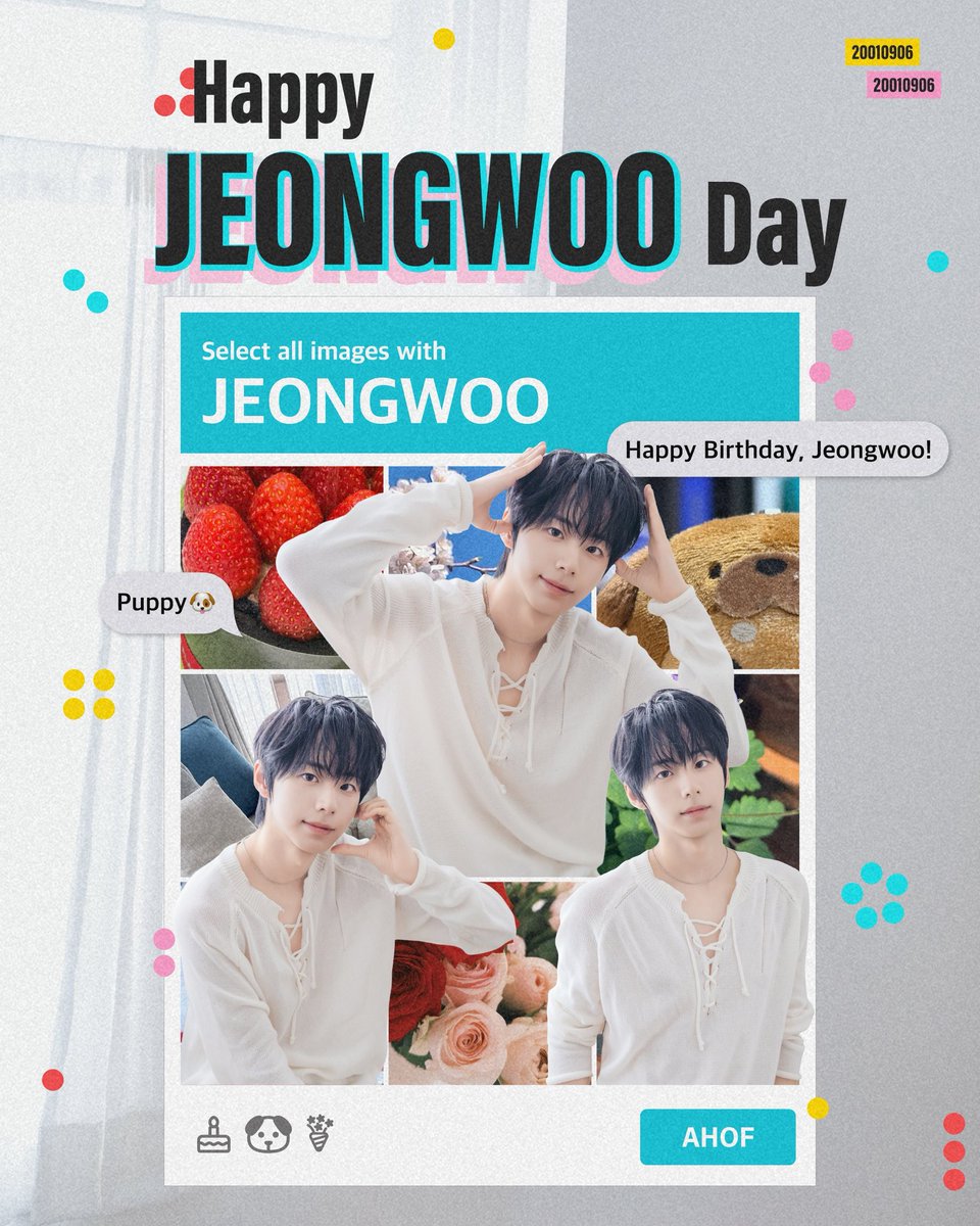 AHOF_official's tweet photo. HAPPY BIRTHDAY JEONGWOO🐶

#AHOF #아홉
#JEONGWOO #서정우 https://t.co/riqWWWVCLh