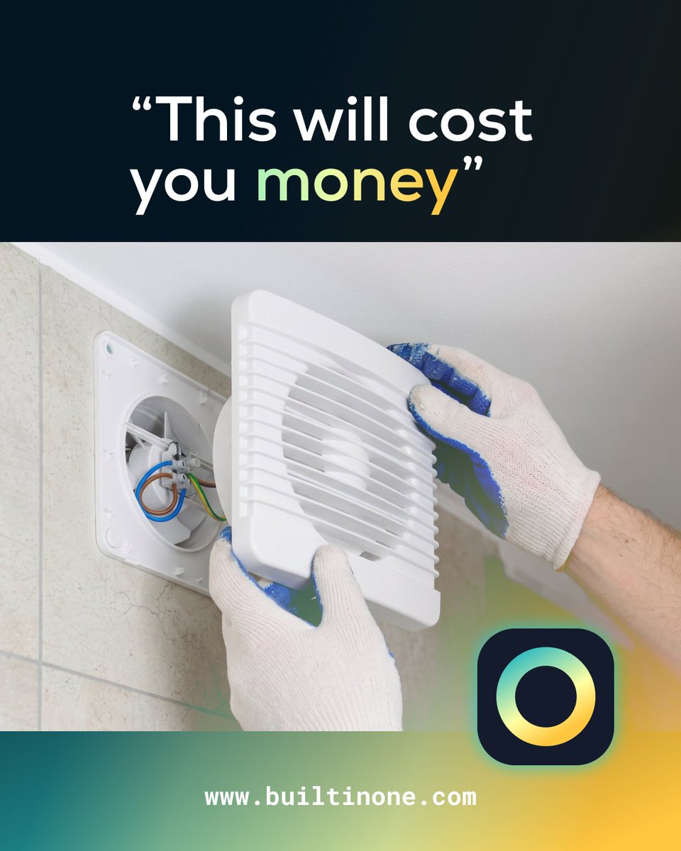 BuiltInOne's tweet photo. What's quietly collecting dust above you every time you step into the bathroom? 

A dirty bathroom exhaust fan can work harder than it needs to, especially when dust and buildup collect over time. That can mean reduced airflow, more strain on the fan, and potentially higher energy use.

It’s an easy-to-forget cleaning task, but a few minutes of maintenance can help keep your bathroom ventilation working properly.

One small cleaning task today can save you from a bigger headache later. Find local help at  https://t.co/iyITgbN4dx

#BuiltInOne #BathroomCleaning #CleaningTips #Miami