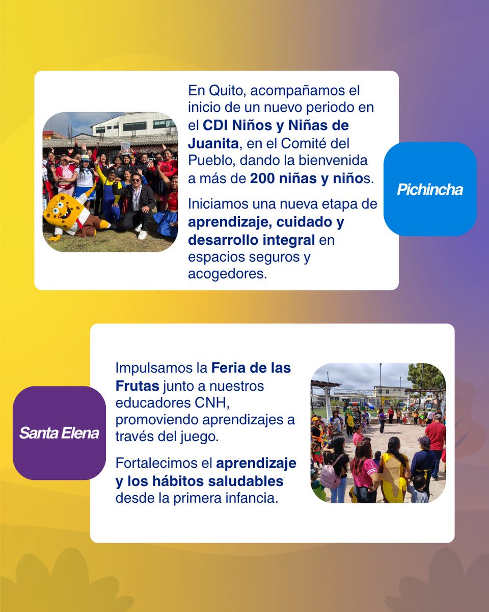 DHumanoEc's tweet photo. Desde #Azuay, #ElOro, #Loja, #Manabí, #LosRíos, #Pichincha, #SantaElena y #Esmeraldas, seguimos sumando esfuerzos para construir más oportunidades y bienestar para todos. 🤝✨

#MTDHEnTerritorio
#GobiernoDelEcuador https://t.co/ZSpp2fQocm