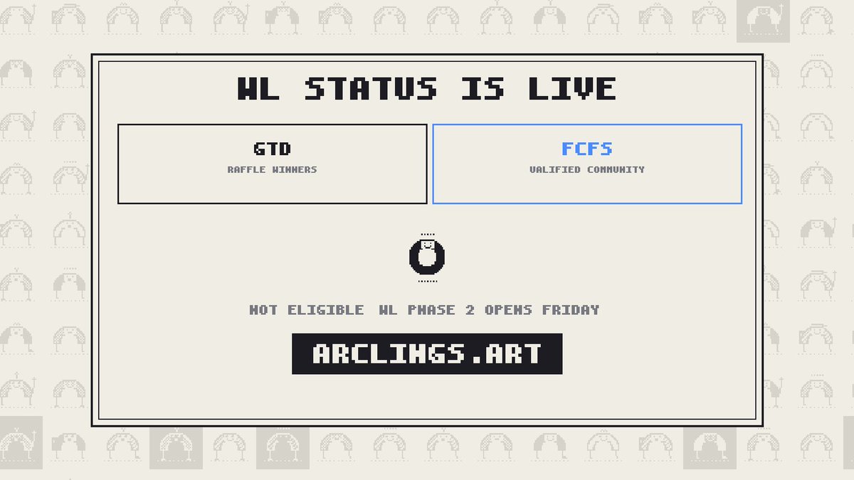 0xdoha's tweet photo. 🔥 10 GTD GIVEAWAY | ARCLINGS

@ArclingsNFT just approved it 👀

I’m giving away 10 FREE GTD spots.

> 10 winners
> Follow @ArclingsNFT
> Like + RT
> Drop your wallet below

No cost. Just luck.
Don’t miss your chance. 🚀 https://t.co/mUCj79J8Qg
