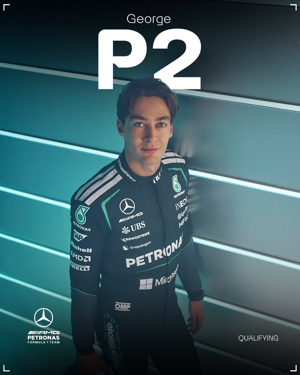 MercedesAMGPCF1's tweet photo. P2 George

Tomorrow is when it counts 👊 https://t.co/ix9Bv8o9Li