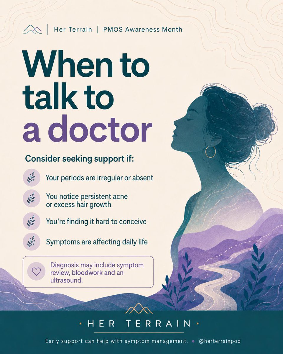 herterrainpod's tweet photo. Early conversations with your doctor can make a difference. 💚 
#pcosawarenessmonth
#pmosawarenessmonth
#womenshealth https://t.co/54bjNTKtTx