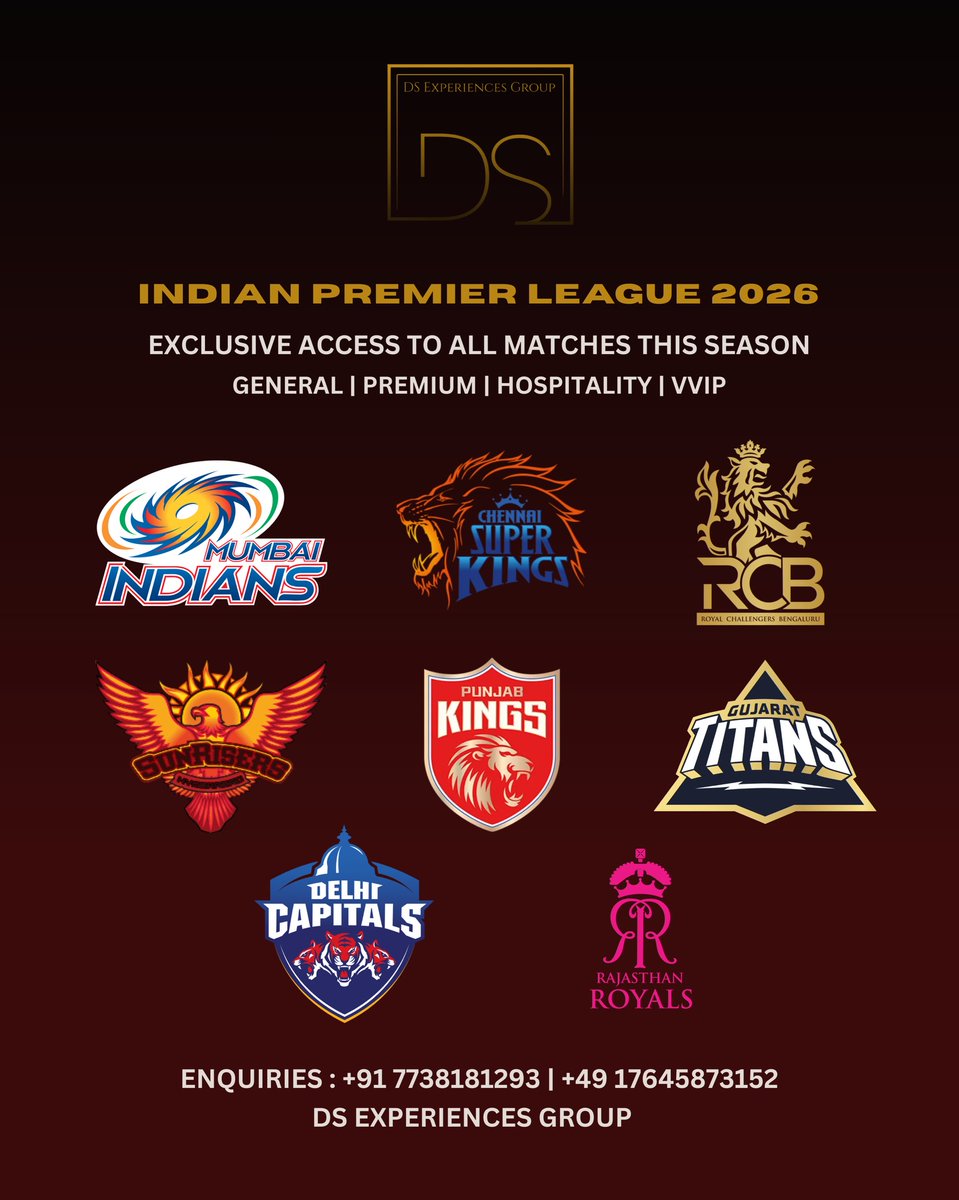 WhitleyStagw's tweet photo. The IPL isn’t just watched. It’s accessed right. IPL 2026 is where demand peaks and availability disappears. We structure entry for every match and category with certainty. General | Premium | Hospitality | VVIP. Priority allocations only. No https://t.co/cd8MlcvWAH