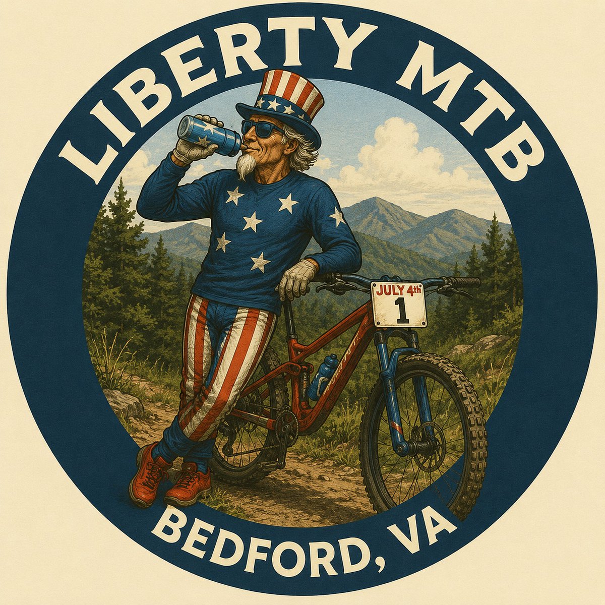 GregoryBeefo's tweet photo. Hey folks, it’s going to be hot this weekend at the Liberty MTB Classic at Falling Creek Park in Bedford, VA. We’ll have a misting station, ice, and water. Hydrate the night before and race morning. See you Saturday. https://t.co/zgUhYmjxRC