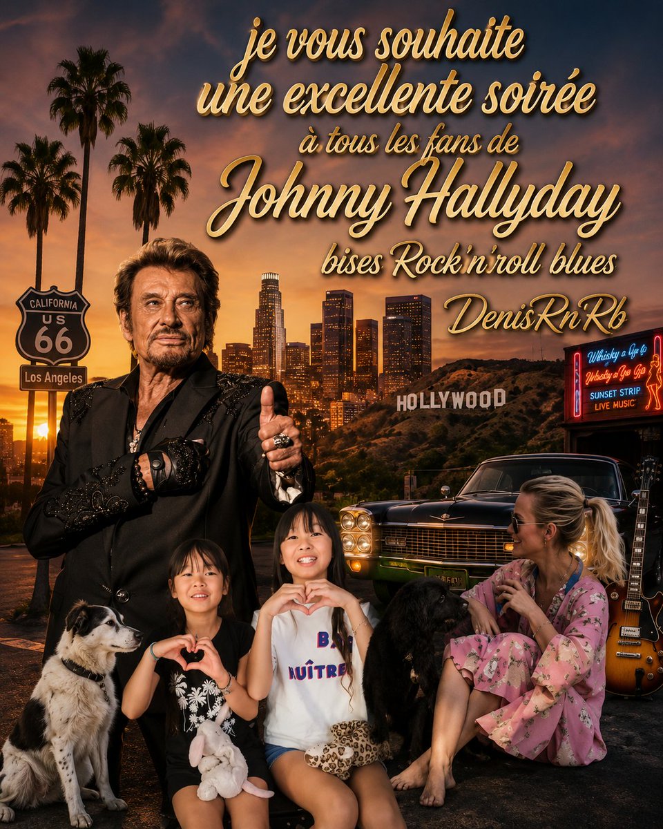denisgueldry's tweet photo. Bonsoir à tous les fans du Taulier Johnny Hallyday aux amies amis je vous souhaite un excellent début de soirée bises Rock'n'roll blues 😘✌️🦅🎸🐺🙏#TeamHallyday #EternelJohnny #DuRespectAJohnnyEtLaeticia #JohnnyHallydayDéjà83Ans @LHallyday @JohnnySjh https://t.co/5BsMhvblM3