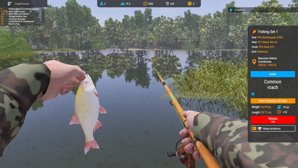 fmc_typist's tweet photo. Mon premier poisson albinos dans PF2. Un joli gardon!

#ProfessionalFishing2 https://t.co/9ZnkiW9UfO