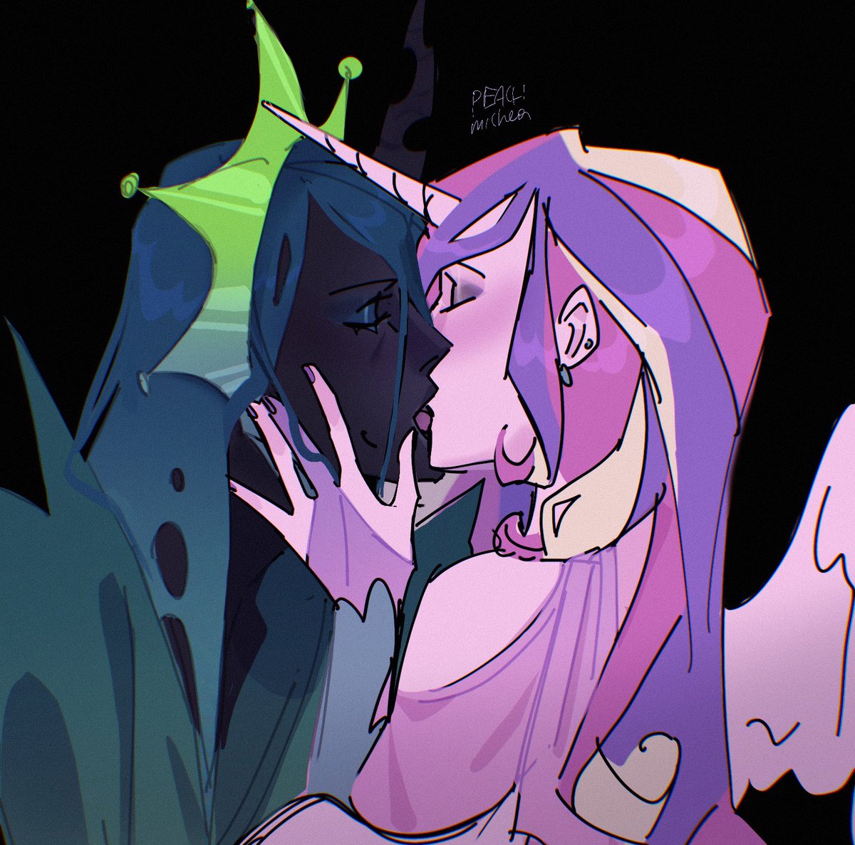 peachmichea's tweet photo. dark chemistry #mlp ChrystalLove a https://t.co/OR0kYUeIOn