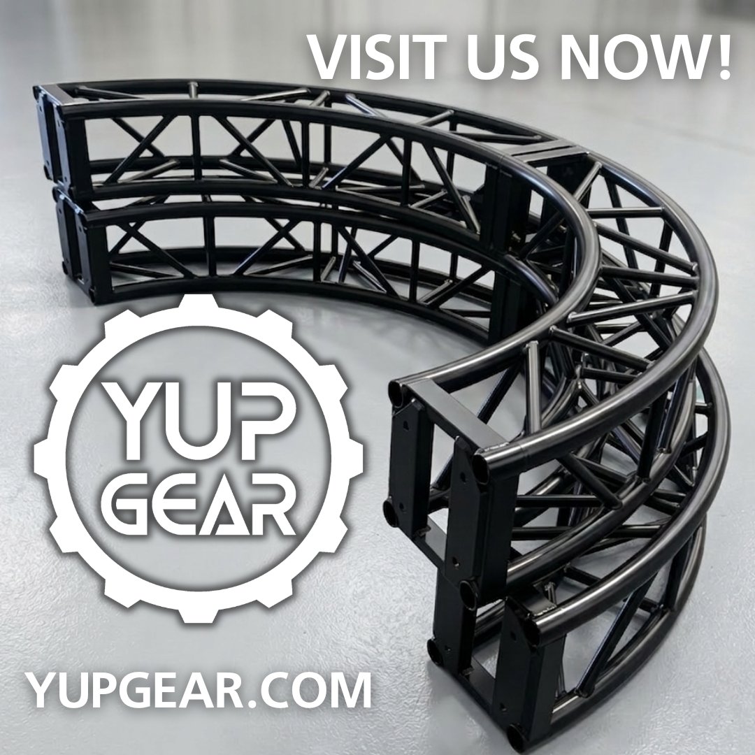 YupGear's tweet photo. VISIT US NOW!
Looking for high-quality gear for your next event or production? Check out our latest selection of curved truss sections and more!
Visit https://t.co/bKO1WAQbUC to explore our full inventory.
#YupGear #EventTruss #StageSetup https://t.co/qUFisIabXS