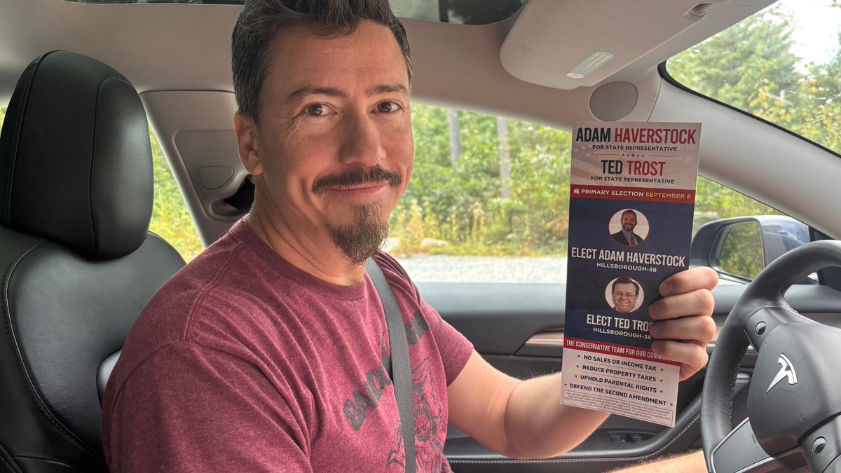 serrapedro's tweet photo. Door knocking today to support @nhliberty to get Adam Haverstock &amp; @tedtrost elected in Hudson Litchfield

@CANewHampshire @AFP_NH 

Check the endorsements👇 https://t.co/ull1HgsJCm