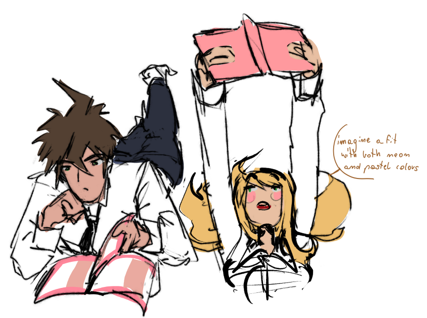 meOwl160021's tweet photo. natsumi the type of person to call hajime her gay homeboy so he can sleep over at her house #danganronpa https://t.co/U49oMV1y7v
