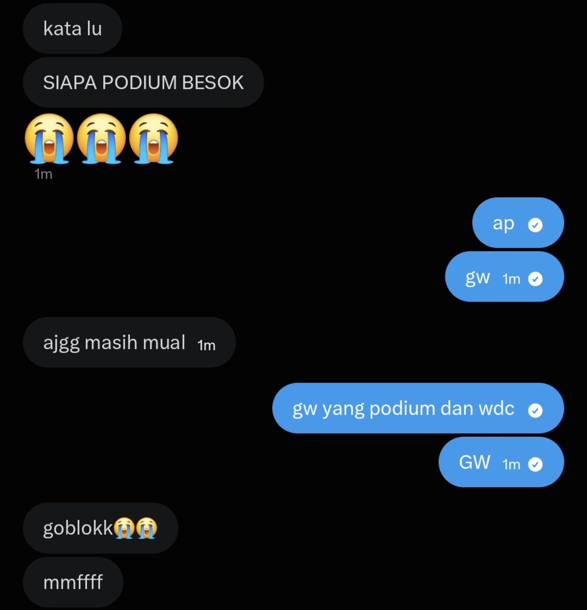 Arshandira's tweet photo. emangnya gak boleh kalo GW YANG PODIUM https://t.co/qQHGflJ1O7