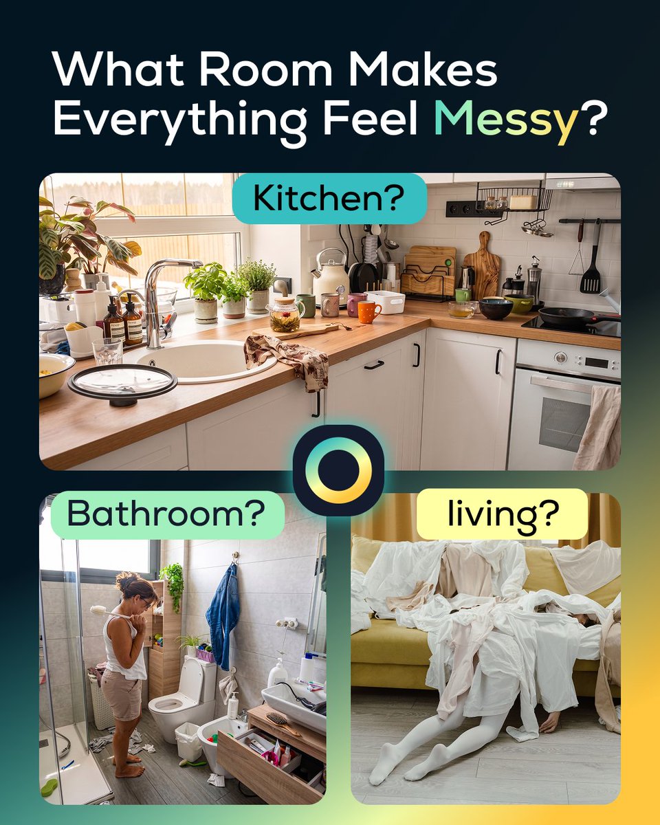 BuiltInOne's tweet photo. Which room makes your whole home feel messy when it's out of order? 

Some people notice the kitchen first, others can't ignore a messy living room or bathroom. The room that bothers you most can tell you a lot about where your cleaning routine should start. 

Make home care easier by finding the right Provider at https://t.co/iyITgbN4dx

#BuiltInOne #HomeCleaning #CleaningTips #Miami