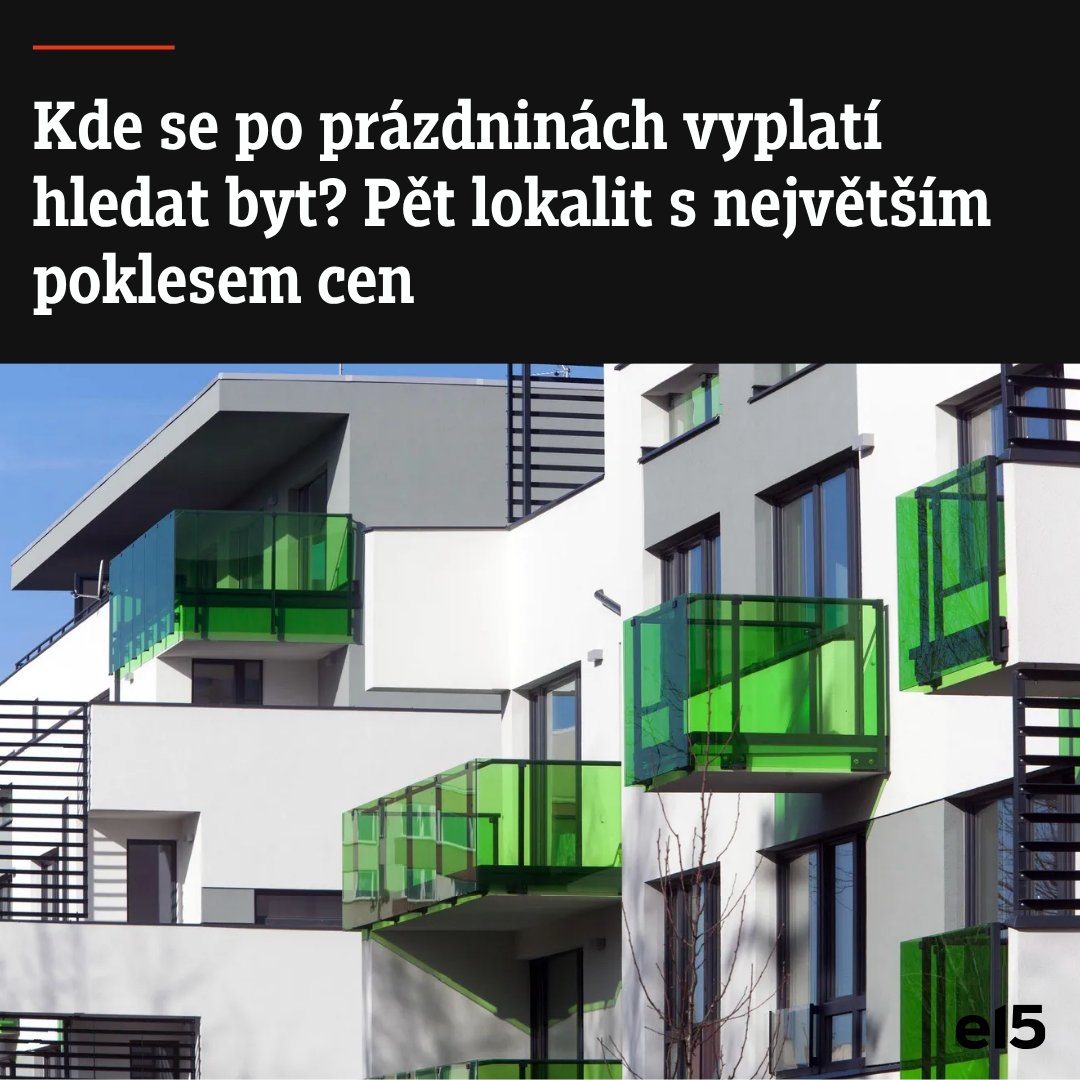 e15_cz's tweet photo. Prázdniny přinesly na realitní trh výrazné rozdíly mezi jednotlivými městy i pražskými obvody. Zatímco někde ceny dál rostly, jinde se po předchozím zdražování začaly citelně korigovat. Podívali jsme se na pět lokalit, kde je nyní možné koupit #byty levněji než před začátkem prázdnin.
https://t.co/zyODGHn8wK