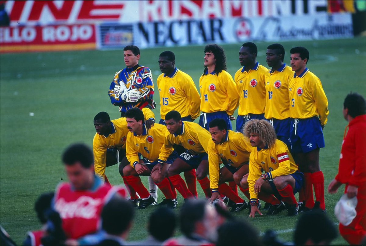 HablaDeportes's tweet photo. 🔙⚽️ Un día como hoy, pero en 1993, la Selección Colombia goleó 5-0 a Argentina en el 🏟️ Monumental y consigue su clasificación al Mundial de Estados Unidos 1994. 

🔥 Freddy Rincón y Faustino Asprilla marcaron doblete, y el otro gol fue del ‘Tren’ Valencia. https://t.co/PSb94iWtbl