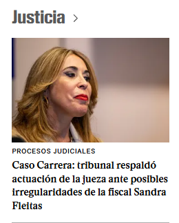 Victor26356's tweet photo. A blonda ya no le quedan trampas legales que hacer para culpar a Carrera El Tribunal de Apelaciones en lo Penal de 2º turno Respaldó la decisión de la jueza Diovanet Olivera, en el caso ante eventuales irregularidades en la actuación de la fiscal Sandra Fleitas. https://t.co/H7oihNHlgB