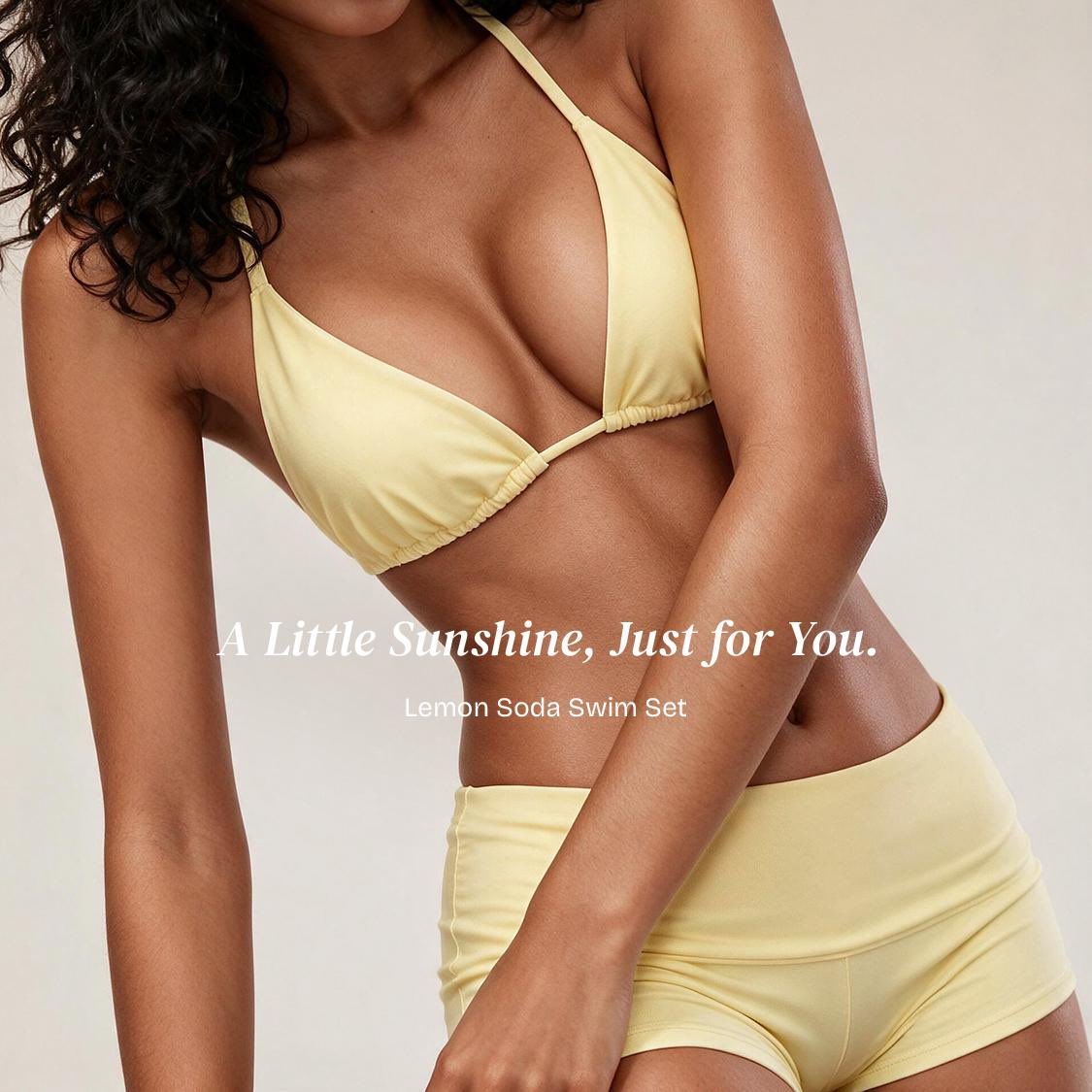 mooligirl_'s tweet photo. one last squeeze of summer 🍋👙
introducing your perfect beach look:
the Lemon Soda Swim.
shop it solo, or make it a set with our Lemon Toy and save 55%💛
summer may be winding down, but your plans don’t have to.
shop through the link➡️ https://t.co/OWdJEPfneb
#Mooligirl #lemontoy #swim