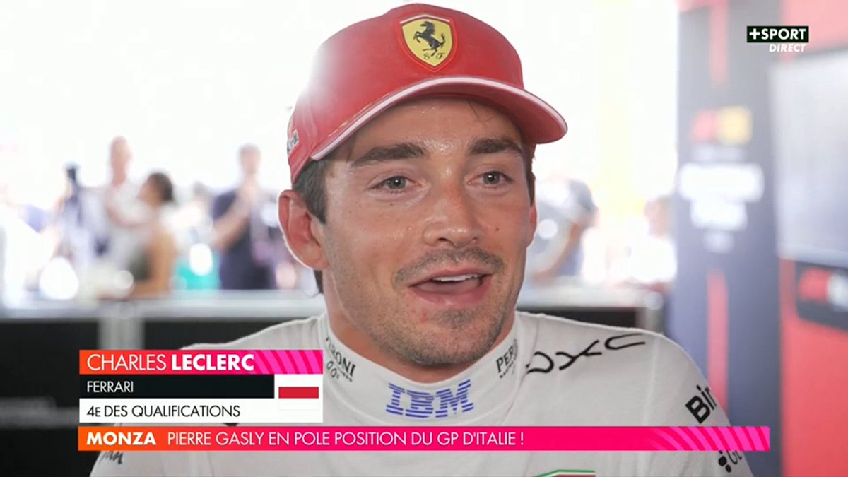 CL16_inside's tweet photo. Charles : « La pole de Pierre ? Je suis très content pour Pierre. Hier, on parlait au briefing et il me demandait un peu des trucs pour le virage 6-7 et j’ai fait. Bon, avec Pierre, normalement, on ne se bat pas trop ensemble 😂, donc du coup, on se partage toujours un petit peu des trucs et aujourd’hui, quand j’ai vu qu’il a fait la pole, j’ai fait : “Merde !”

C’est ce que je lui ai dit dans la voiture. Mais je suis super content pour Pierre, il le mérite, c’est un pilote extrêmement bon. Ils ont fait le job parfait aujourd’hui, ils ont tout maximisé et avec ces voitures, ça paye. C’est cool de le voir en pole, très content pour lui. »

#F1 #ItalianGP 🇮🇹