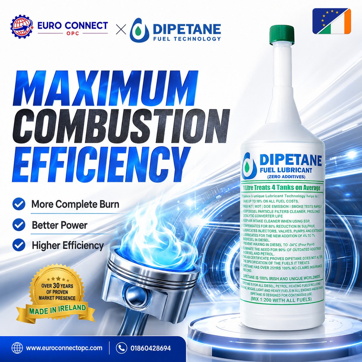 v3a0d5's tweet photo. Maximum Combustion. Maximum Efficiency. Maximum Performance. Your engine’s performance depends on how completely and efficiently fuel burns. Dipetane Fuel Lubricant supports smoother combustion, better power, fuel efficiency, and engine care. Made https://t.co/Nkvxg3shkH