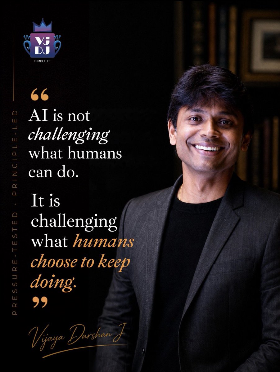 VjDJ_X's tweet photo. #VjDJDecisionLens #ArtificialIntelligence #FutureOfWork #HumanPotential #StrategicLeadership #AI #Entrepreneur https://t.co/pMmSYTmPUW