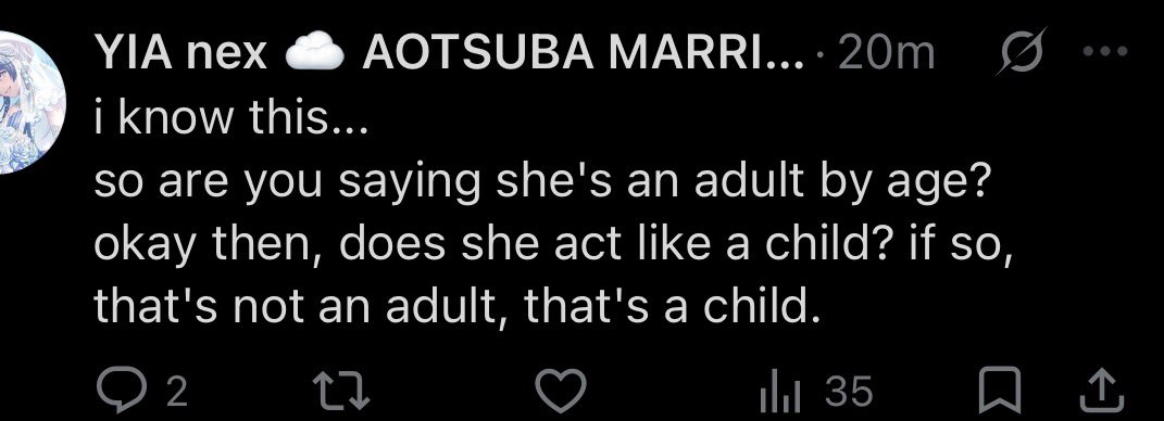 Antinatomy's tweet photo. @nexoutinspace @gsbirb @LiberalBBug @ohlookitsrafa “does she act like a child if so, that’s not an adult” drac mama does NOT act childish so by your own words and definition she isn’t a child https://t.co/HGmy7xPdrq