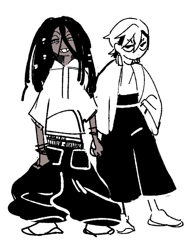 realLemorgo's tweet photo. ridiciluosly low waist and uneccessarily high waist pants couple #janka https://t.co/q3lwTWE5wW