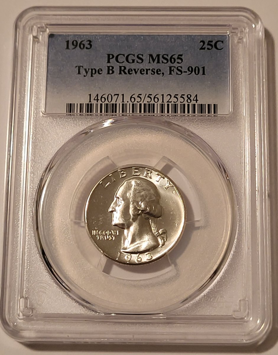TNumismatics's tweet photo. **Coin of the Day**
1963 Washington Quarter Type B Reverse MS65 PCGS
Always FREE Domestic Shipping! https://t.co/UyMDYwsjBy
#coins #coincollecting #silvercoins #gradedcoins #certifiedcoins #PCGS #pcgscoins #pcgscoin #quarters #washingtonquarter #coinvariety #varietycoin https://t.co/iszBsGTRtV