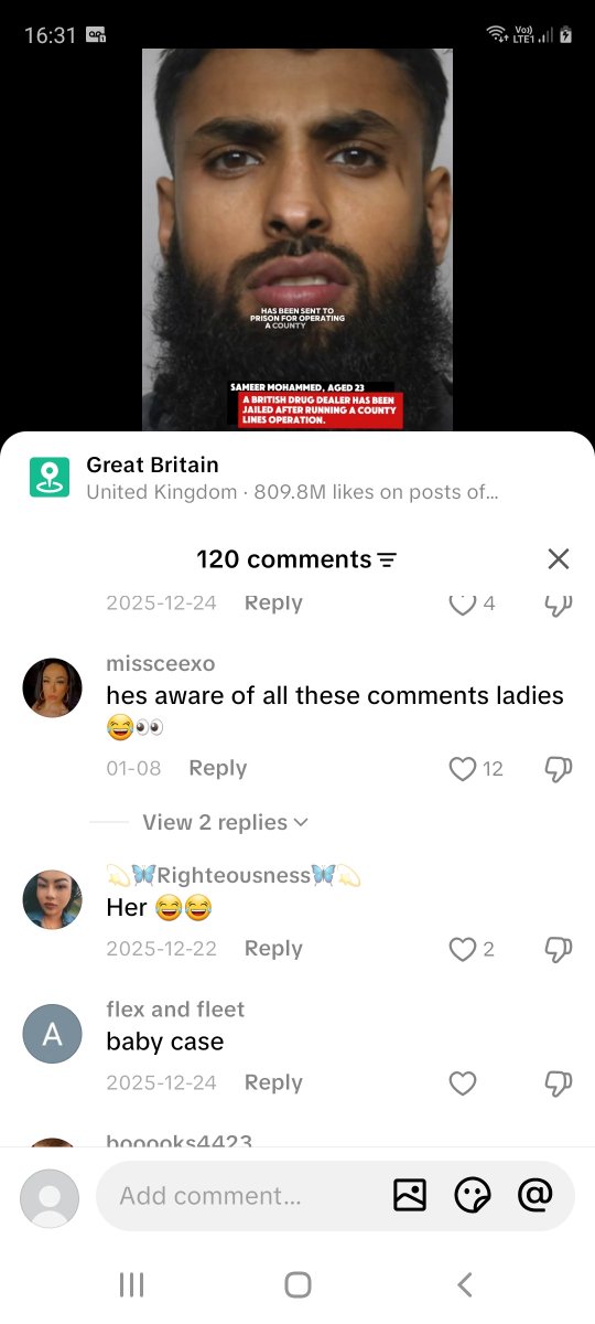 lockyyuru's tweet photo. A Pakistani drug dealer (terrible I know) got sent to prison 

And all the white boys are saying deport

Whilst all the white girls are thirsting over him 

Britain in 2026 https://t.co/Tw1evHBuqL