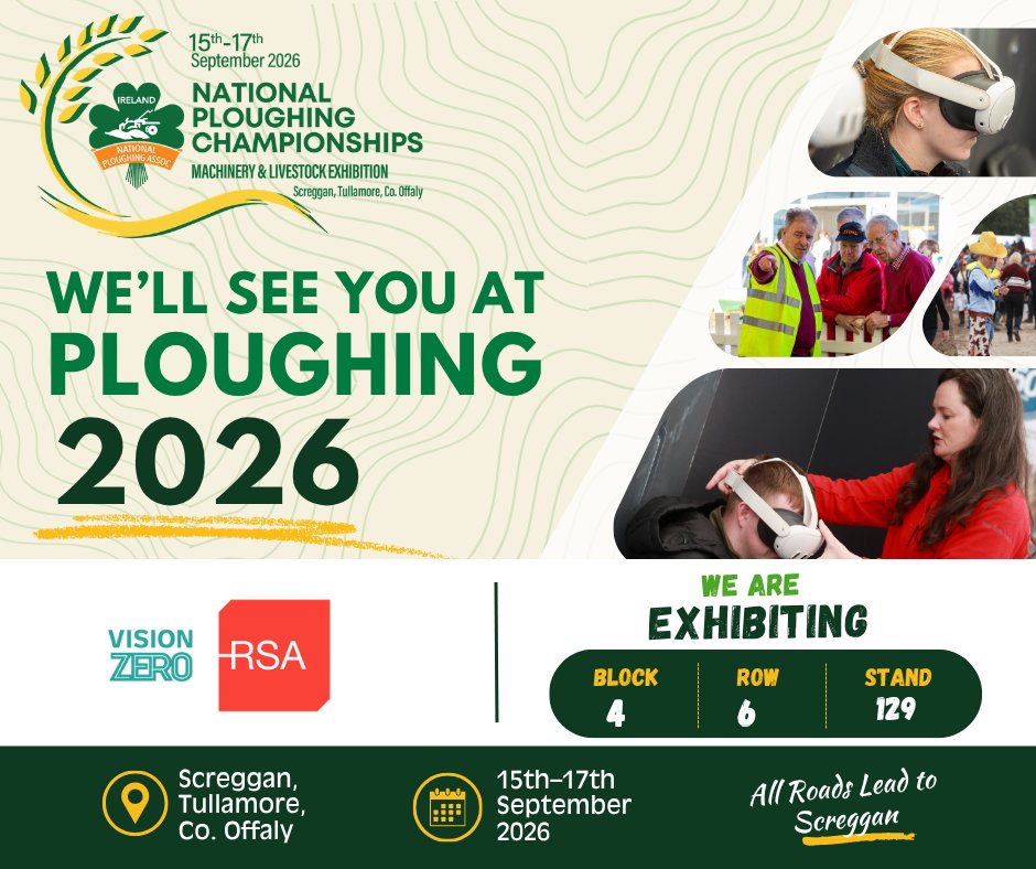 RSAIreland's tweet photo. 🚜 Visit the RSA stand at the National Ploughing Championships, 15-17 Sept.
🎥 Virtual Reality experiences
💨 FlineBox digital breathalyser terminals
🔄 Roll Over Simulator
⭐ Meet the Seatbelt Sheriff

Learn more here: https://t.co/sluqyvh9KF https://t.co/NYKl8CNdx6