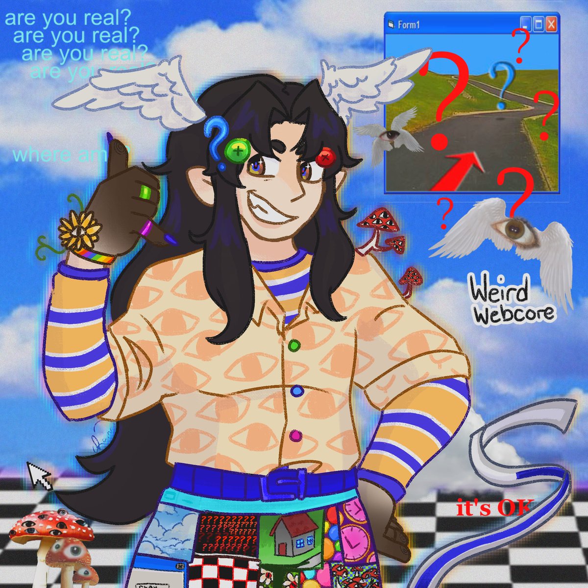 Theoceanbound's tweet photo. HI GUYS!! Im so excited since I finally got on vgen and FOREVER thankful of my friend for the invite code. MY COMMISSIONS ARE OPEN!!!
here’s some art as a BONUS !
https://t.co/nDMcfcAEhc
#oc #Vgencommissionㅤ #vgen #weirdcore #webcore https://t.co/TooAwK6hZ5