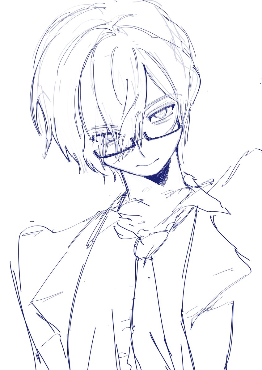 ude_10x02's tweet photo. 自分が描く鬱くん激メロいから見て https://t.co/qutQMTAmsi
