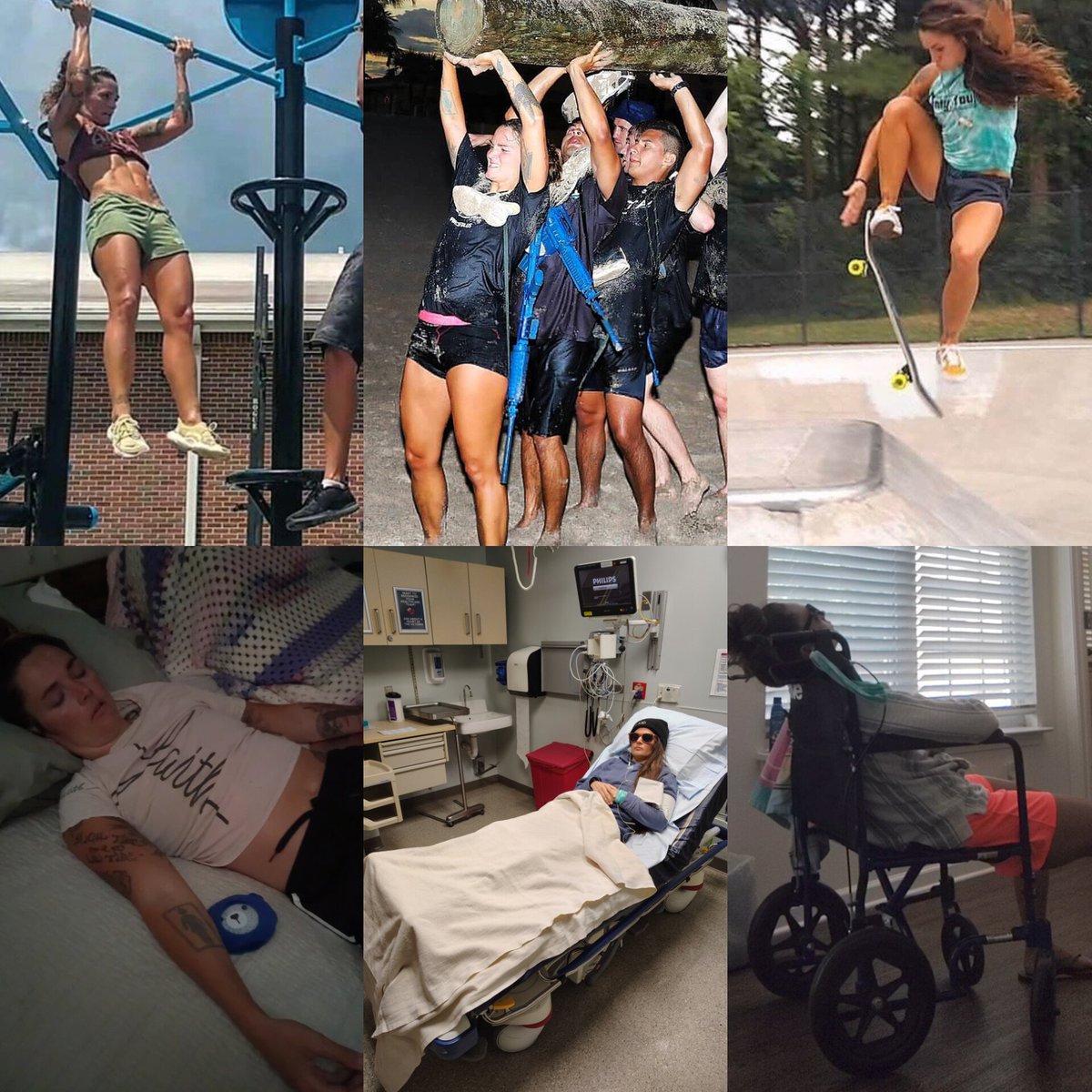 indi_lindy's tweet photo. Life before and after the mandatory COVID shot in the military. There has been no accountability. please help soldiers like me.  @RobertKennedyJr @SenRonJohnson @React19org @realDonaldTrump https://t.co/bt3BByePt9