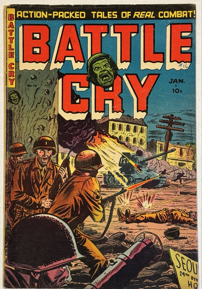 oldarmycomicfan's tweet photo. Battle Cry #16 (1955) https://t.co/fTKtekPz3X