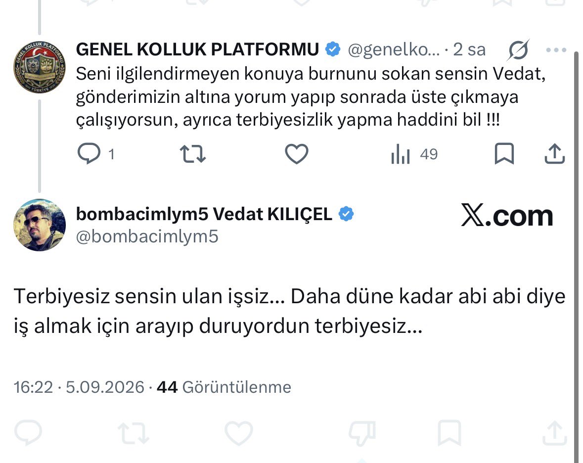 genelkolluk's tweet photo. Bizi defalarca 'avukat ordusu kuracağım' diye arayan sen değil miydin ? Hatta Soner seni sevmediği için Soner olmasın ama diyende sen değil miydin ? İyiki teklifini kabul etmemişiz. Allah senin gibilerden korusun. Biz sana saygıdan abi dedik. Hata etmişiz. Bizim aldığımız terbiyede büyüğe abi denir. Ama siz nerden bilecekseniz bu şeyleri. İnsanlar senin yüzünden mesleğinde oldu vicdansız. Bombacının bombası patladı