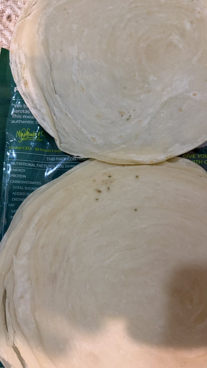 rajeshk131's tweet photo. @IDFreshFood I have purchased one packet of ID Fresh Malabar Porota from the Natures Basket Mumbai outlet. The expiry date on the packet is 7 September 2026. Upon opening the packet, I found that the porota contained fungus. How can I trust yr brand even it shows 2 dys to expire https://t.co/5UAPtaOv7e
