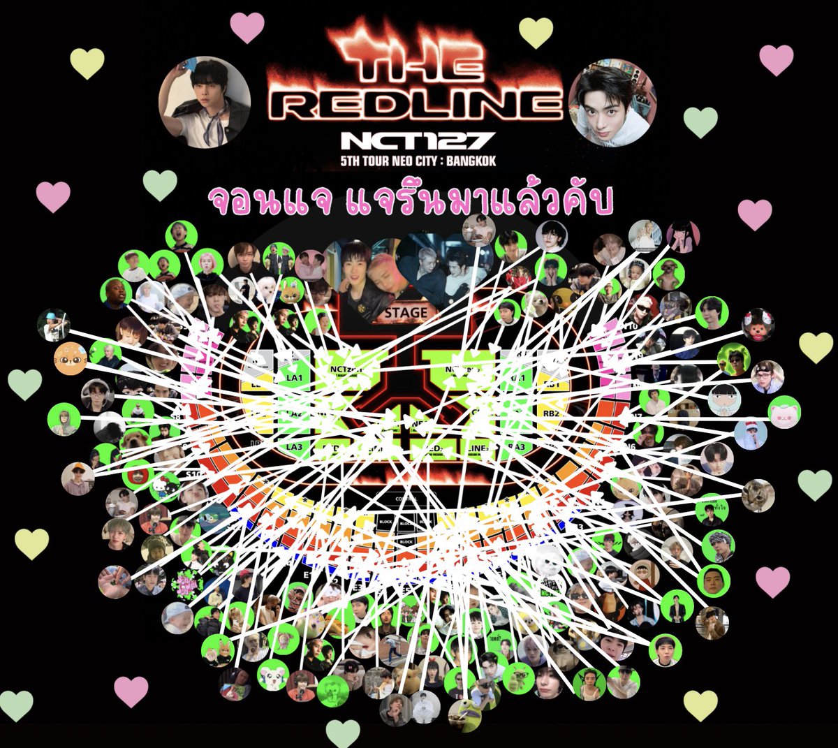 jbkcjjjyjjhiss's tweet photo. พูดง่ายๆเลยนะคะว่า จอนแจ แจรึน มีทุกที่ในคอนเลยค่ะ โซนไหนทักได้ค่าา (หาแอคตัวเองเจอกันมั้ยคะ55555555) 

#NCT127_5TH_NEOCITY_THE_REDLINE
#NCT127_5TH_NEOCITY_BANGKOK_THE_REDLINE 
#THE_REDLINE_BANGKOK https://t.co/E3IilCnDlq
