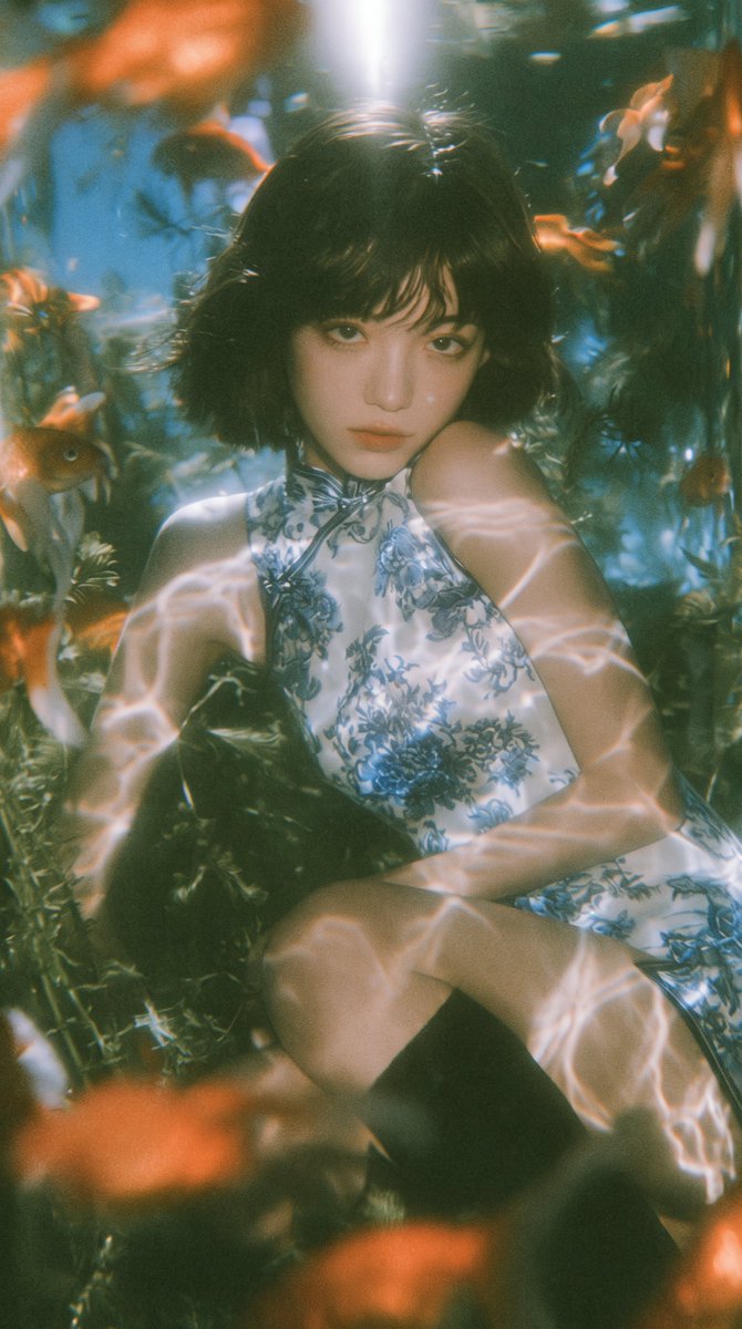 springfishleo's tweet photo. 旗袍 氧气 水族馆 金鱼 https://t.co/UPvLK1fK2N