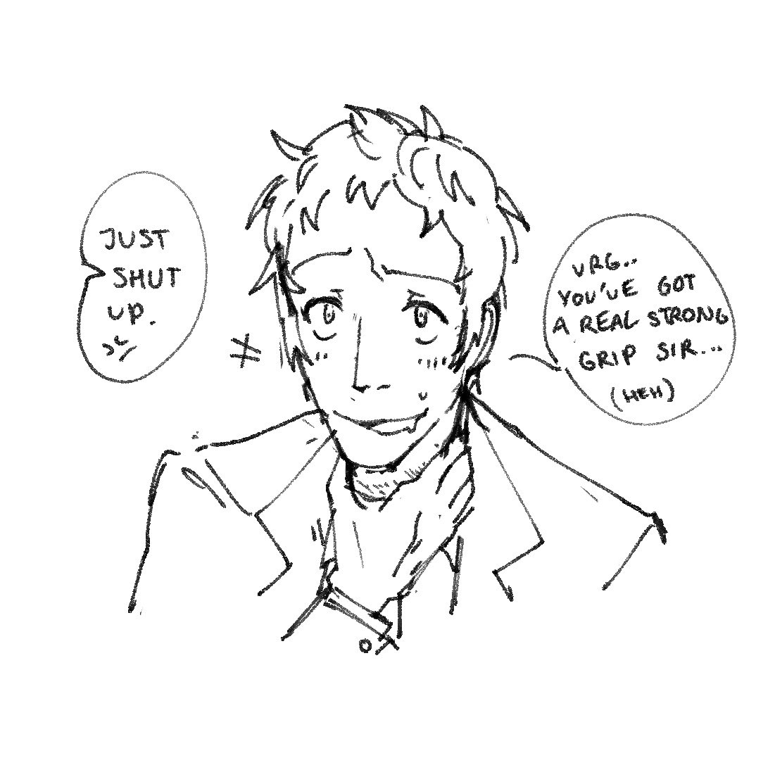 fujomyspace's tweet photo. Dojima versus Adachi’s neck https://t.co/oPB4E1SVCi