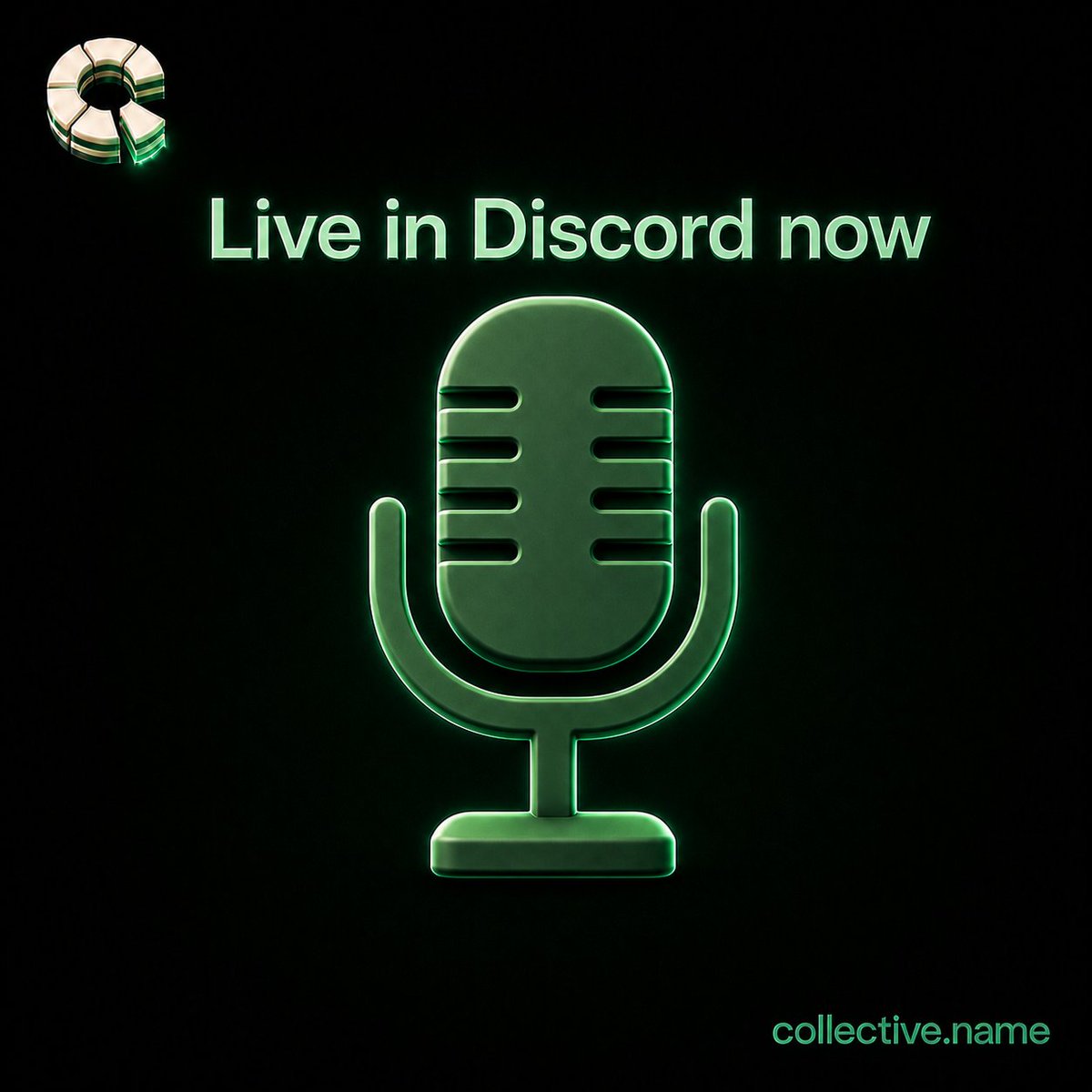 collectiveuser's tweet photo. 🎙️ We're live right now in Discord.

On the agenda: major updates on the launch, straight from the team, you'll want the details firsthand.

Jump in before it wraps up 👇

https://t.co/9pwCDmASHX https://t.co/pcQxIxaJgl