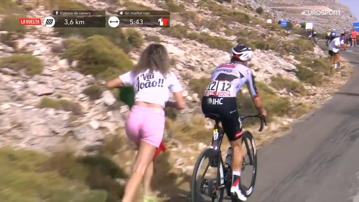 faustocoppi60's tweet photo. Joao Almeida is not doing great in this Vuelta but he still has the best fans by far. He's a winner in my book. 
#LaVuelta26 https://t.co/yWk0OQoX1W